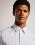 WILLUW-Shirts-A versatile shirt with a minimalist feel, WILLUW has a classic collar and subtle geometric print that makes it suitable for almost any occasion. With a great fit and made from a cotton blend, it's an easy addition to upgrade your wardrobe.By choosing Ted Baker cotton products, you're supporting our investment in the Better Cotton Initiative's mission. This product is sourced via a system of mass balance and therefore may not contain Better Cotton. Button up shirt Long sleeved Cotton blend Clas